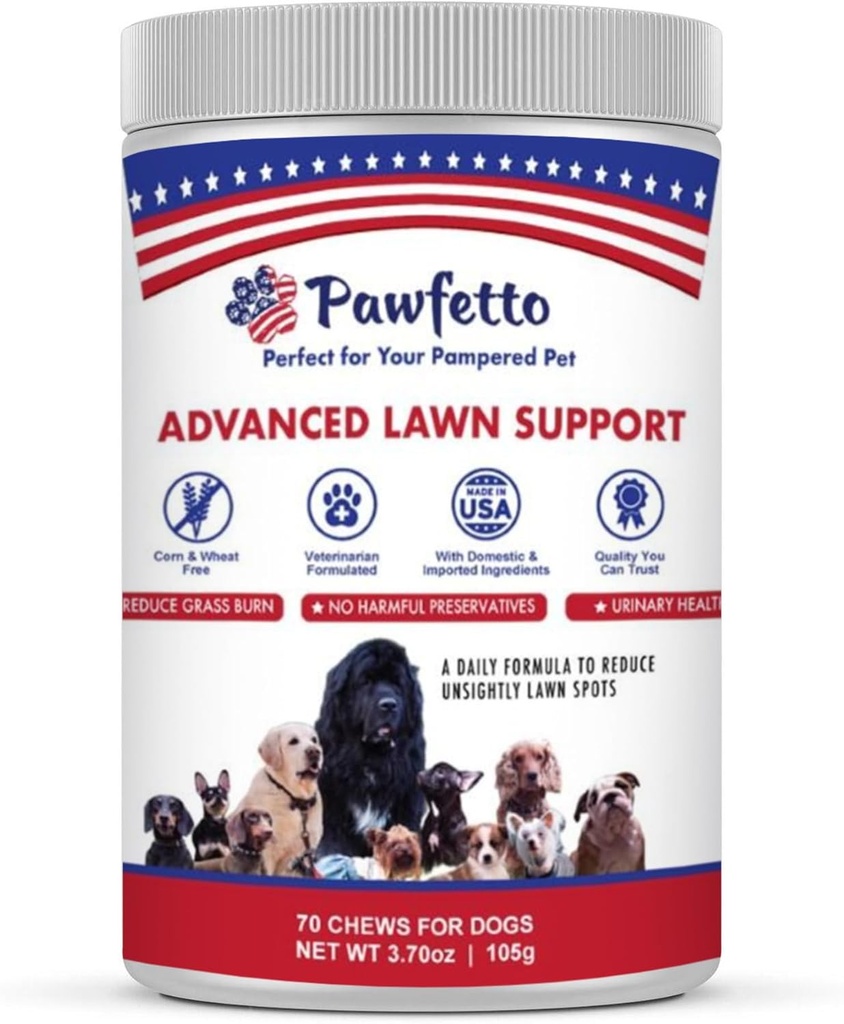 Advanced Lawn Support Papildinājums suņiem, ar dzērveņu, Aminoskābes, un alus rauga, Viegli digestable, Vistas aknu Flavor, ideāls jūsu Pampered pet (70 Suņu košļājamās)