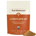 Īstas sēnes Cordyceps Sēņu pulveris - Organisks Cordyceps Pulveris Sēņu enerģija un labsajūtas atbalsts - Bagāts ar Beta Glucans - Ne-GMO, Vegan Papildinājums, 60 Kalpojumi