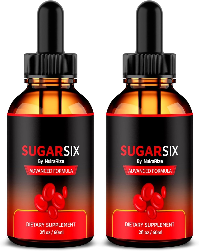 NutraRize (2 Pack) CukursSix Pilieni, Oficiālais Cukurs Seši Šķidrais Formula, Visi dabas atbalsts stabilu un veselīgu līmeni, Premium piliens, lai saglabātu labu apriti, Cukurs Sešs Review (60 Kalpo)