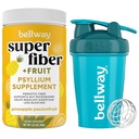 Bellway Super Fiber Pulveris + augļi, ananasu Passion Fruit Shaker Pudele Bundle