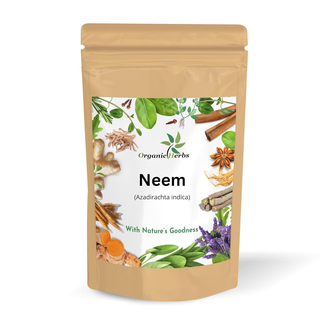Tīrs un dabīgs neem atstāj pulveris bez Vienkāršas ādas, zīdaini mati un matu tīrītājs. (Neem Leaf pulveris 145gm/5Oz)