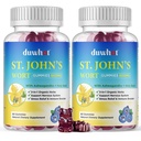 Asinszāle Gumies 600mg, 3 in 1 Organiskās augu bagātinātāji stresa mazināšanai, nervu sistēmas atbalsts, ar Ashwagandha un Svētā Baziliks ekstrakts pieaugušajiem un bērniem, ne-GMO, Vegan, 120 ct.