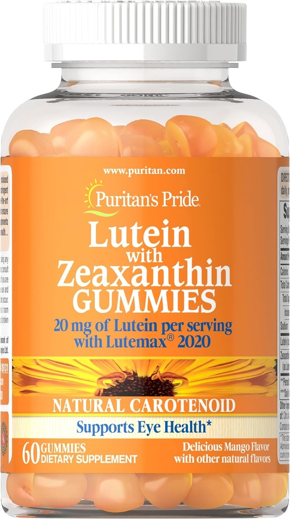 Puritāna lepnums luteīns ar Zeaksantinu Gumiju, 60 grāfs