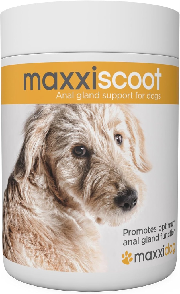 maxxipaws maxxiscoot Anal Gland & Gremošanas Veselības Atbalsts suņiem - Pulvera papildinājums, 5oz