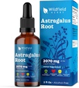Astragalus Herb Extract Drops 2000mg (Astragalus membranaceus) Augu papildinājums Absorbs labāk nekā kapsulas, 1 mēnesis Apgāds, 84 Kalpojumi, bezalkohola Tincture - 2 Oz, iepakojumā 1