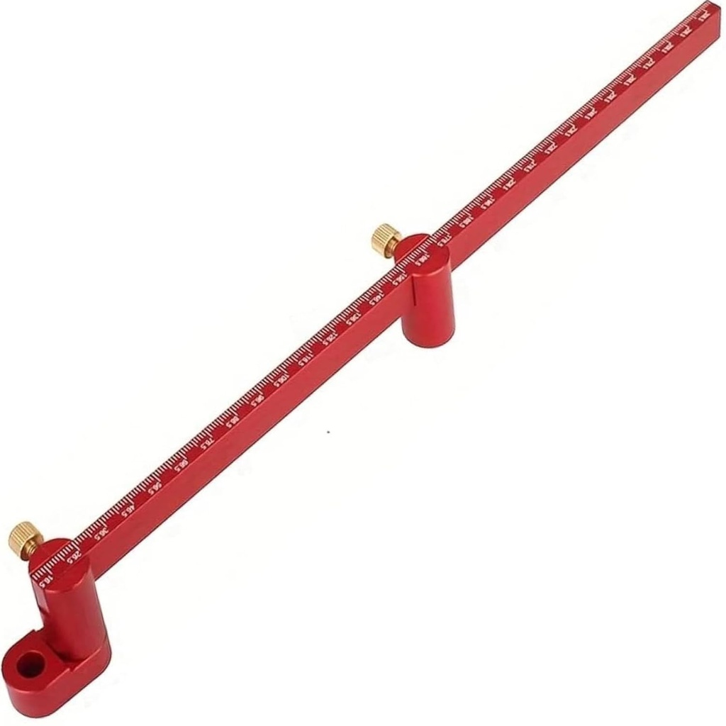 300mm Kokapstrādes kompasu rīks, Kokapstrādes kompasu skriberis, Lielie kompasi kokapstrādei, Circle Compass Kokapstrādes aplis Scribining Circle Ruler Marķēšanas Gauge Circle marķēšanas rīks - Sarkans
