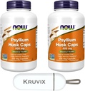 Psyllium Husk Caps 500 mg, ne-GMO projekts Pārbaudīts, Dabīgs Šķīstošs Fiber, Zarnu veselība*         - 200 Veg Kapsulas - iepakojumā 2 ar Pill organizētājs