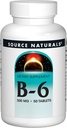 Avots Naturals B-6 vitamīns, 500 mg Imūnsistēmas atbalsts - 50 tabletes