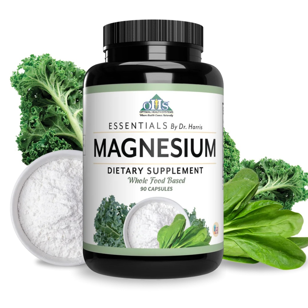 Optimālas veselības sistēmas Magnijs - patentēts Magnijs Glicerīns 432 mg - Atbalsta muskuļu funkciju - Sirds veselības atbalsts Blend - 90 kapsulas