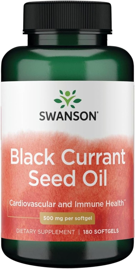 Swanson Upeņu sēklu eļļa - augu papildinājums Imūnsistēmas un sirds veselības atbalsts - Dabas Formula atbalsta locītavu veselība - (180 Softgels, 500mg katrs)