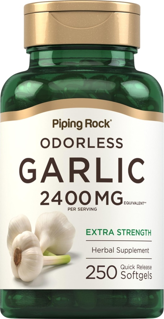 Piping Rock Odorless Ķiploki Papildinājums 2400mg 