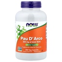 Now Foods PAU D' Arco, 500 mg, 250 Veg Capsules