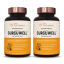 Live Consulcious CurcuWell - Kurkumīns un Boswellia Blend ; maksimālā stipruma locītavu, ķermeņa un kognitīvais atbalsts - 60 dienu piegādes (2-Pack)