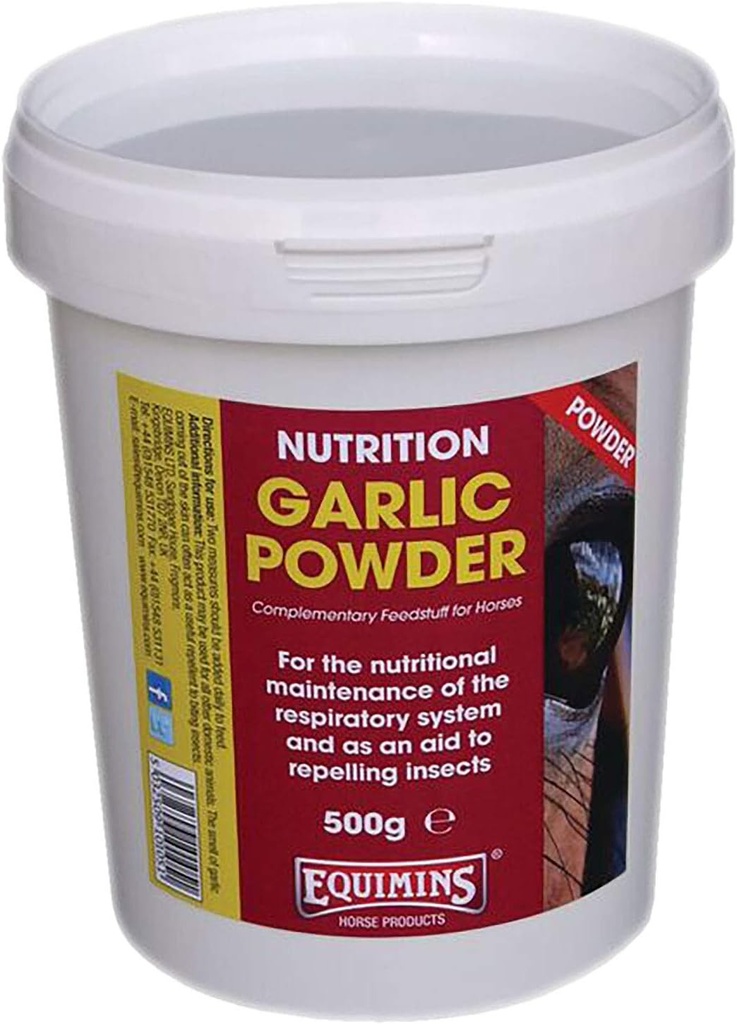 Ķiploku pulvera uzpilde Maiss, Equimins, Zirgu barība un piedevas, 3kg