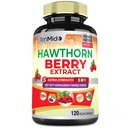 Hawthorn Berry Papildinājums Extract Capsules - 120 Vegan Kapsulas 4 mēnešiem - kombinēta biešu sakne, ašvaganda, kurkumaīns un melnie pipari