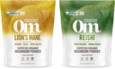 OM MUSHROOM SUPERFOOD 7.05oz Bundle, Lion's Mane & Reishi Organic Sēņu pulveris, 200 Kalpo