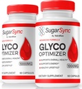 NutraRize (2 paka) Cukura Sync Glyco Optimizer Kapsulas, Oficiālais CukursSync Glyco Optimizer, Cukura Sync Committe Optimizer, Cukura Sync Gluco Tīrīšanas Formula, CukuraSync Glycol Atsauksmes (120 Kapsulas)