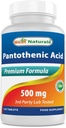 Labākā dabas pantotēnskābe 500 mg 120 tabletes