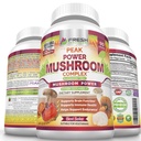 SVAIGAS VESELĪBAS APRŪPES Sēņu Papildinājums - Lauvas Mane, Cordyceps, Reishi, Turkey Aste, un Shitake - Imūns un smadzeņu atbalsts - Maksimālais spēks Sēņu Papildinājums - 90 Vegan Kapsulas