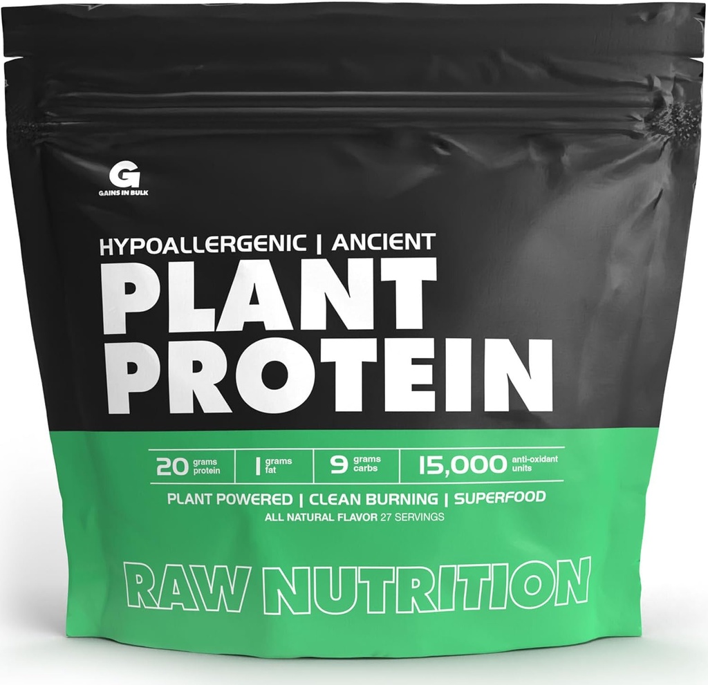 GIB Raw, Plant Powered Protein, Vegan Protein, 2.6 mārciņas