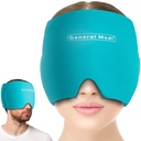 Vispārējie Medi Galvassāpes un Migrēnas Ledus Wrap Cap, Auksta terapija Migrēnu Reliefs Cepure, Galvassāpes Ice Hat Auksts Kompress, Great Puffy Eyes, Spriegums, Sinuss & Stress Relief (Blue)