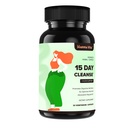 15 Day Gut Cleanse Detox for Women & Men, Advanced Gentle Gut Colon Cleanse Detox ar Psyllium Husk, Cascara Sagrada, Senna un Probiotic Natural Laxative, 30 kapsulas
