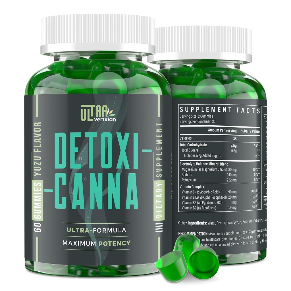 Detox tīrīt gumijas - Aknas, Gut, Nieres tīrīt Detox & Remonts, Rapid un efektīva Pilna ķermeņa tīrīt Best sievietēm un vīriešiem ar piena dadži - dabas augu bāzes Detox papildinājums, 60 Gumijas