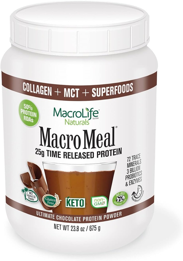MacroLife Naturals MacroMeal Omni Protein - Šokolāde - 15 Kalpo