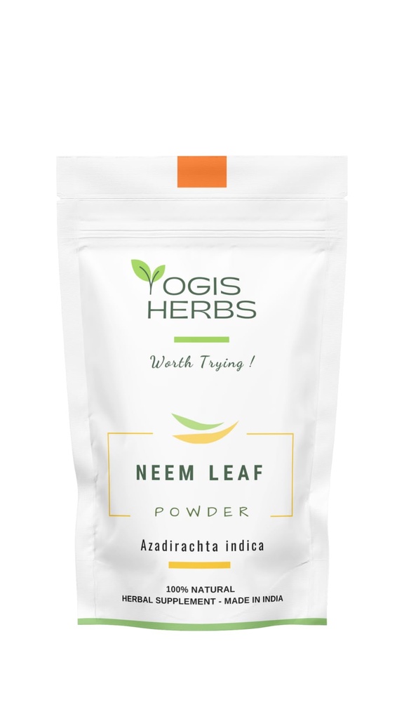 YOGIS HERBS Neem Leaf pulveris – Pure Azadirachta Indica detoksikācijas, Imūnsupport, un skaidrs āda – 100% dabīgs augu papildinājums (1 Lb)