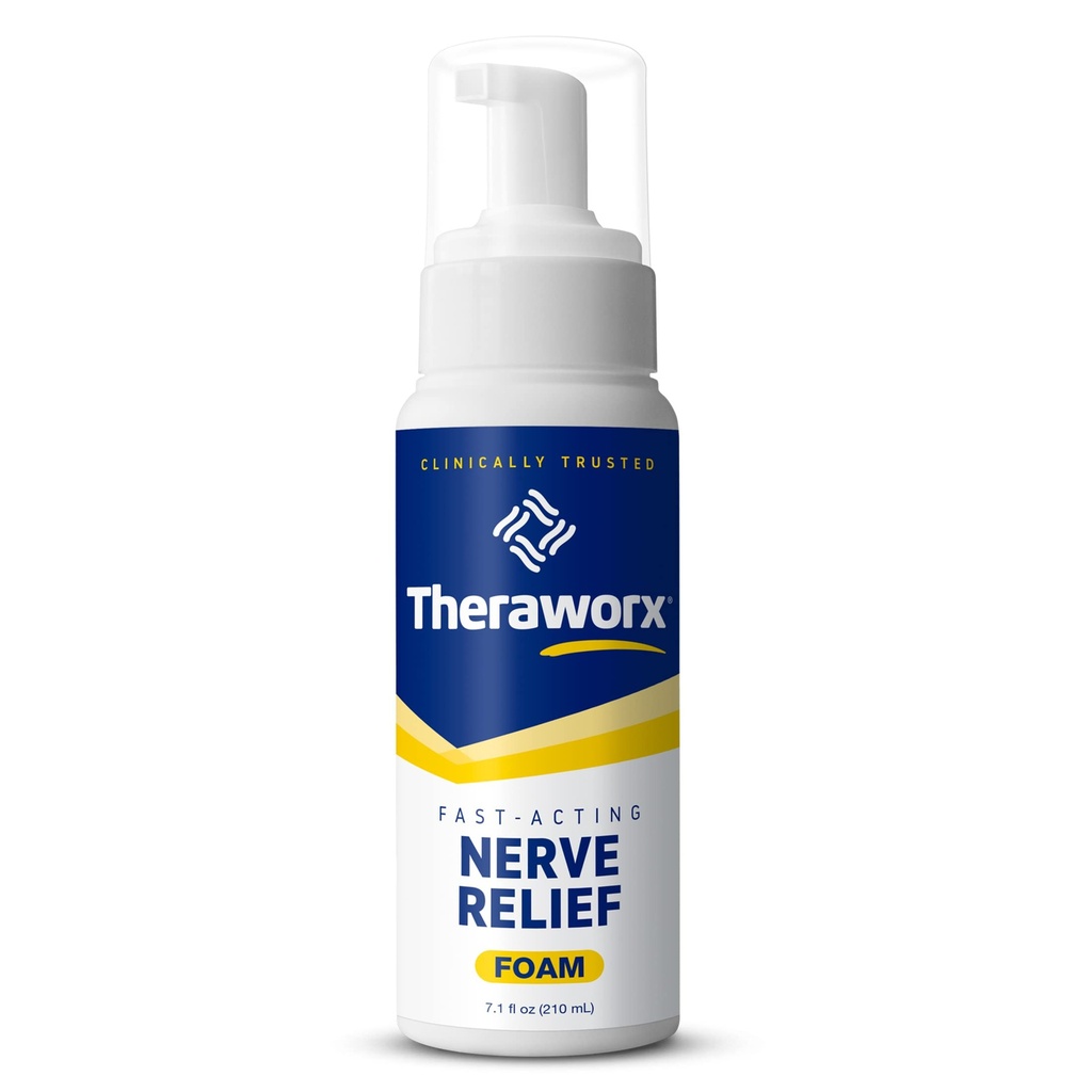 Theraworx Ātri darbojas Nerve Relief putas Agravated Nerve Discomfort Relief - 7,1 oz - 1 Count