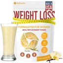 HARMONIFY Ēdienreizes aizstājējs kratīt sievietēm ar Vanilla Flavor, Keto Frıendly, Kosher Certfied Protein Powder, Pre & Probiotics for Easy Digestion, Bez Sukraloze Iekļauts, 16,9 Oz
