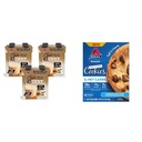 Atkins Chai Tea Latte Protein Shake with 15g Protein, 3g Net Carbs, 1g Cukura un Atkins Šokolādes Chip Protein Cookie ar 10g Protein, 3g Net Carbs, 1g Cukura, Keto Friendly, 4 Count