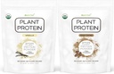Tīra pārtika: augu izcelsmes olbaltumvielu pulveris ar probiotikām   ; Organisks, tīrs, dabīgs, vegans, veģetārs, vesels superfood Uztura bagātinātājs bez piedevām ; Keto (Vanilla + Šokolāde)