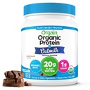 Orgain Organic Vegan Protein Pulveris + Auzu piens, Šokolāde - 20g augu izcelsmes proteīns, bez lipekļa, bez piena, sojas vai laktozes sastāvdaļas, zems cukura saturs, ne-GMO, košeris, kratīšanai un gludumiem - 1.05lb