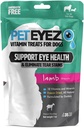 PetEyez Tear Stain Remoper Vitamīnus suņiem - Atbalsts Acu veselība & Samazināt nieze & Tear Stain Buildup - 100% Natural Dog Treats with Superfoods, Antioksidanti & Nutrients - Lamb Flavor - 1oz