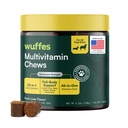 Vuffes 23-in-1 suņiem Multivitamīnu papildinājums Hip & Locītavu, ādas un ādas un imūnās sistēmas atbalsts ar Omega 3, dzelzs, cinks, C vitamīns - Minerāli un vitamīni vecākiem suņiem un kucēniem - 30 Soft Chews