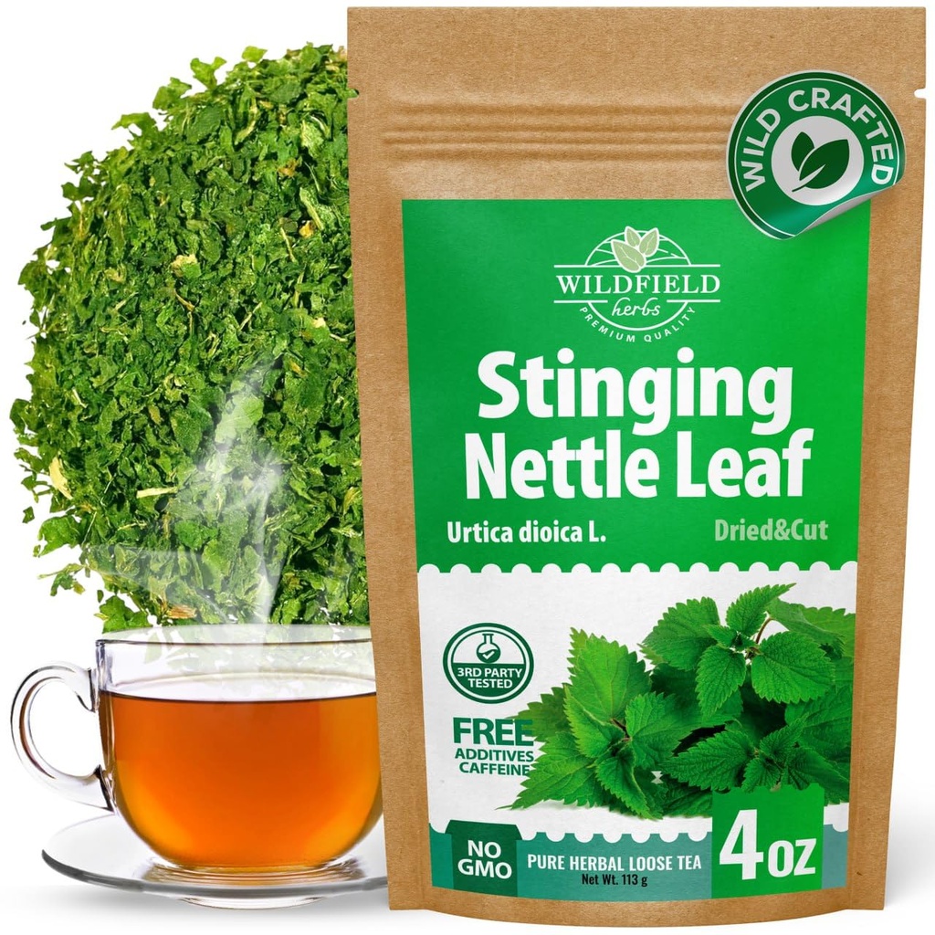 4 unces žāvēta Nattle Leaf Tea Ortiga Planta Nattle Herb Bulk Stinging Nettle Leaf Herb Tea (Urtica dioica) - 113g Stinging Nettle Leaves Herbal Tea ortiga verde te