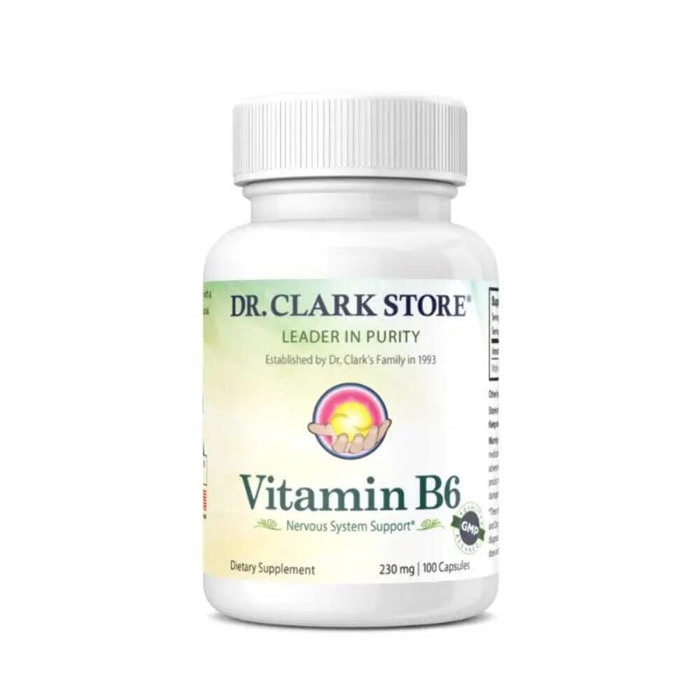Dr. Clark vitamīns B6 papildinājums, 230 mg, 100 kapsulas