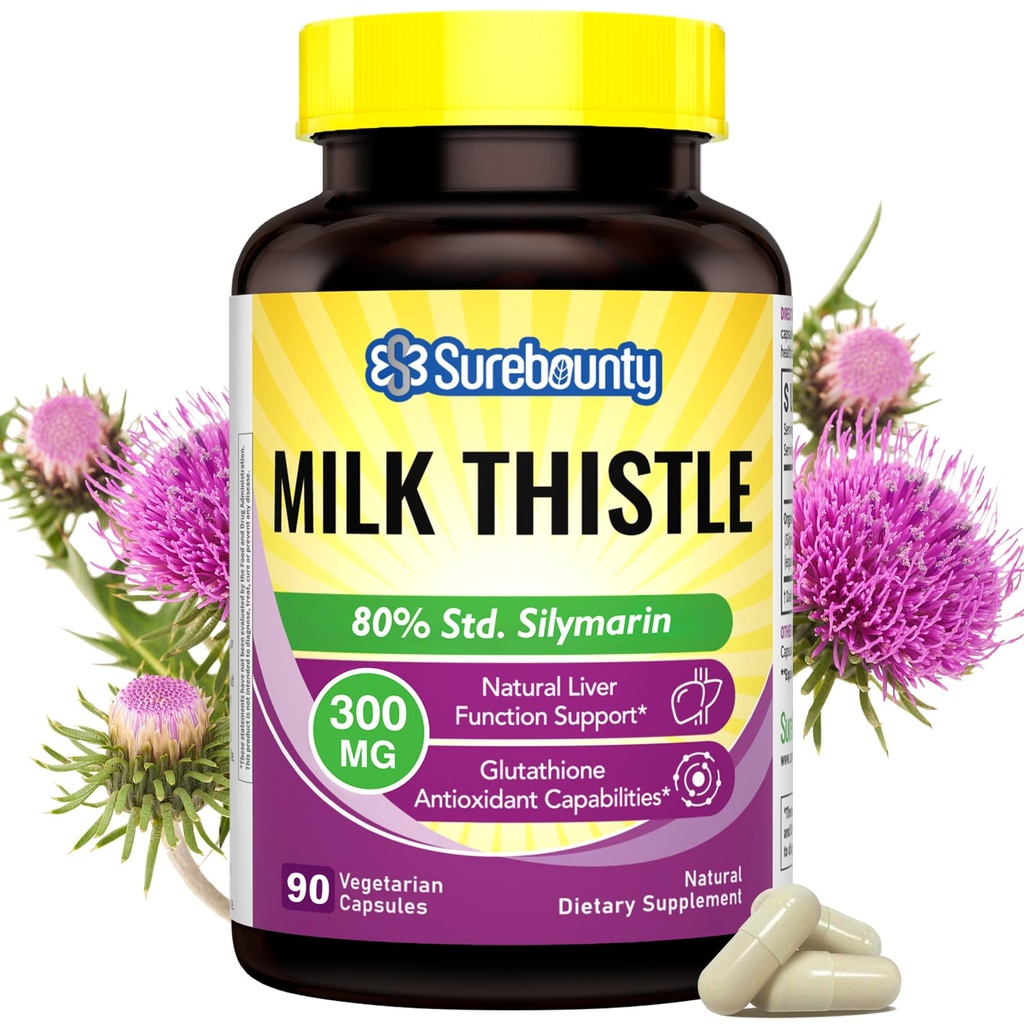 Piena dadzis, koncentrētu sēklu ekstrakts, 80% Silymarin, aknu atbalsts tīrīt Detox, tauku aknu papildinājumi, ne-GMO, Nr Gluten & Soy, 90 Veggie Caps, 3 mēnešu piegādes