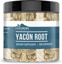 Earthborn Elements Yacon Root (200 kapsulas), Pure & Neatšķaidīts, Nav piedevu