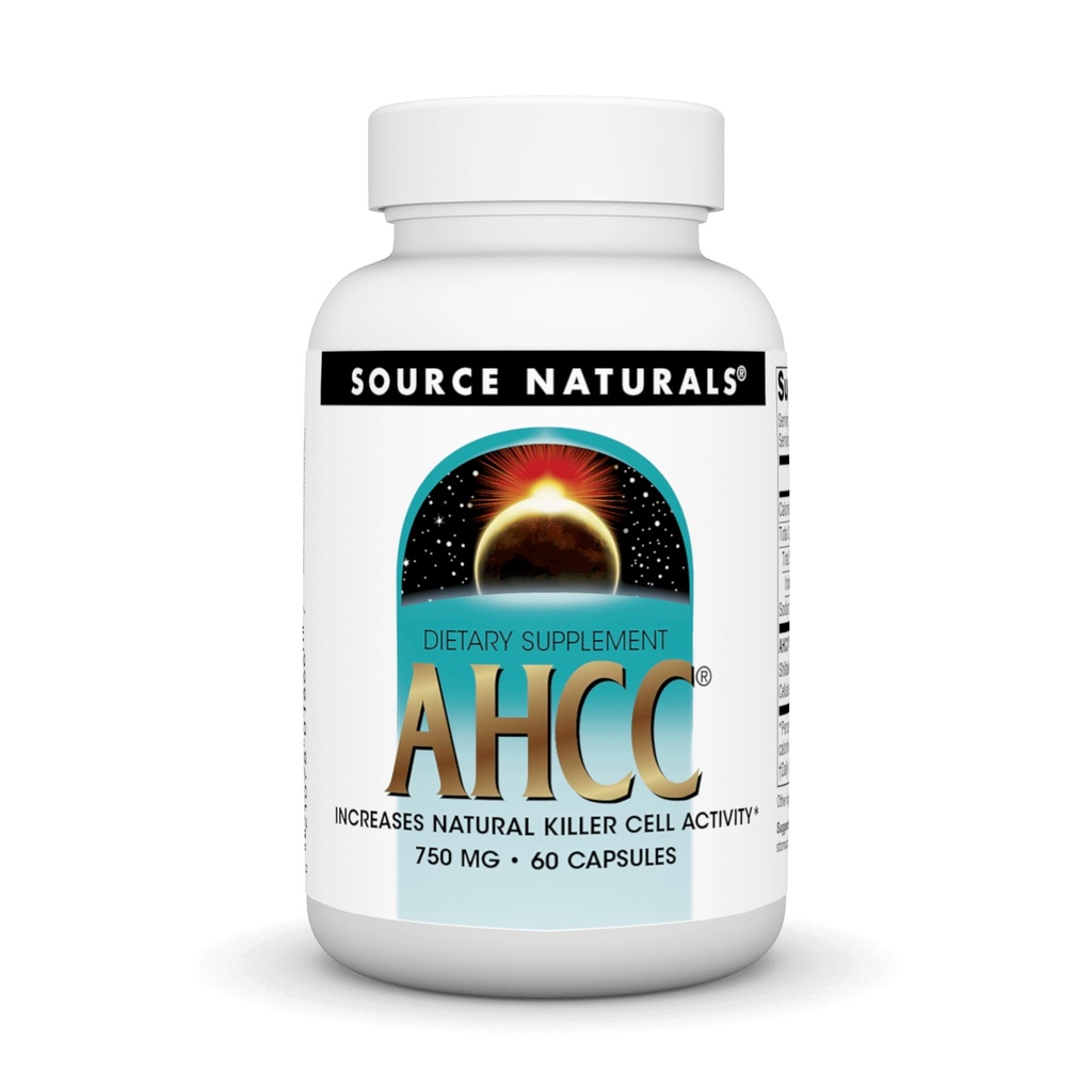 Avots Naturals AHCC 750 mg palielina dabisko nogalinātāja šūnu aktivitāti* - 60 kapsulas