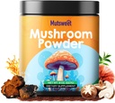 Sēnes pulvera papildinājums, 75 Kalpo 10 Sēnes Blend for Coffee & Smoothies, 8 oz Sēnes & Rhodiola Rosea with Lions Mane, Reishi, Chaga, Cordyceps for Energy, Memory, Imūnās
