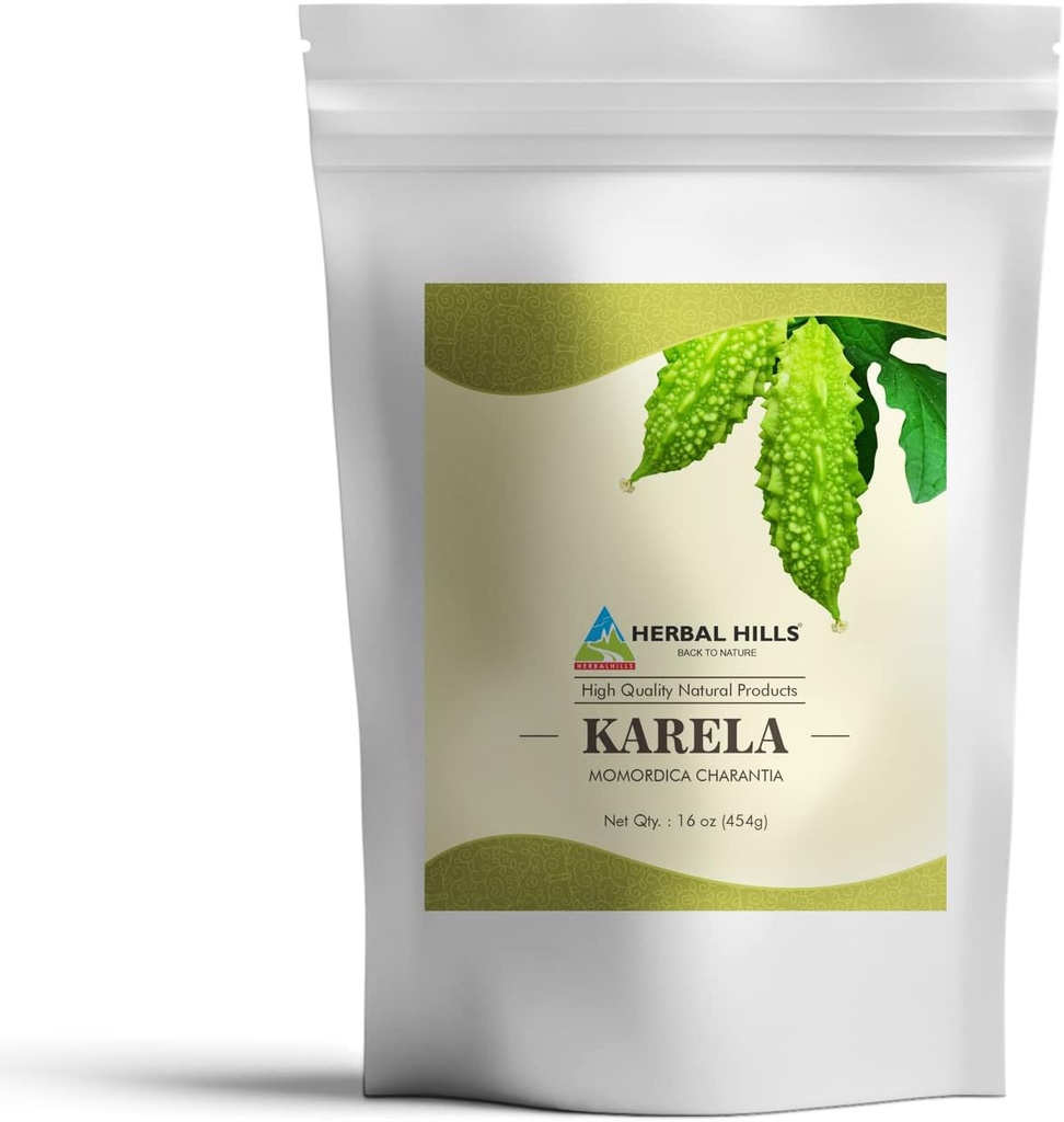 HERBAL HILLS Bitter Melon/Bitter Gourd/Karela pulveris (Momordica Charantia) 