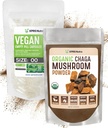 XPRS Nutra Organic Chaga Powder 4 Ounce ar izmēru 00 Iepriekš atdalītas tukšas kapsulas (100 Skaits) Paka