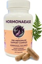 HormonaEase Sieviešu labsajūtas papildinājums – Vegan Hormonal Balance, Mood & Enerģijas Atbalsts ar Maca Root & Dong Quai