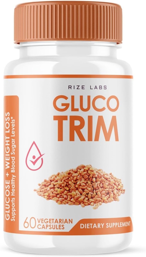 GlucoTrim - GlucoTrim orālās kapsulas, lai saglabātu stabilu veselīgu līmeni, All-Natural Asins Diēta papildinājums, GlucoTrim Advanced Formula optimālai veselībai, Gluco Trim Atsauksmes (60 kapsulas)