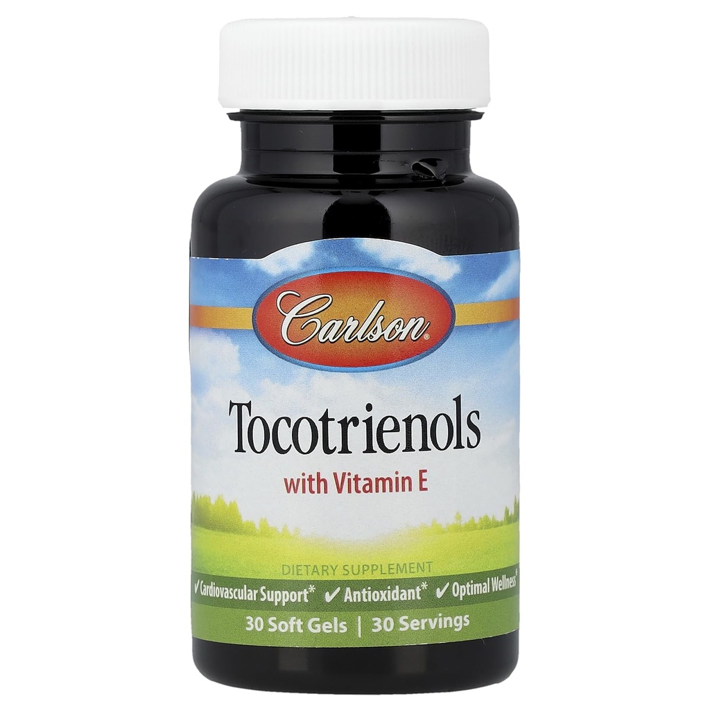 Carlson Labs Tocotrienols With Natural Vitamin E, 30 Softgels