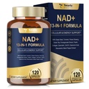 Totaria NAD Papildinājums sievietēm Vīriešiem ar nikotīnamīda ribosīda resveratrolu, Quercetin, Betaine Boost NAD+ Līmeņi NAD Plus papildinājums anti novecošanās, enerģija, imūna, Focus 120 kapsulas